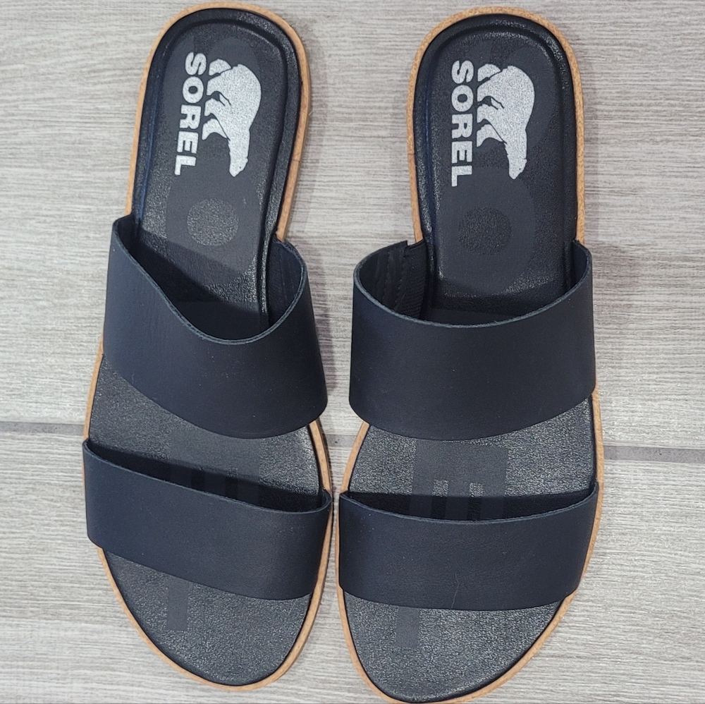 Sorel Ella II Slide Womens Black
